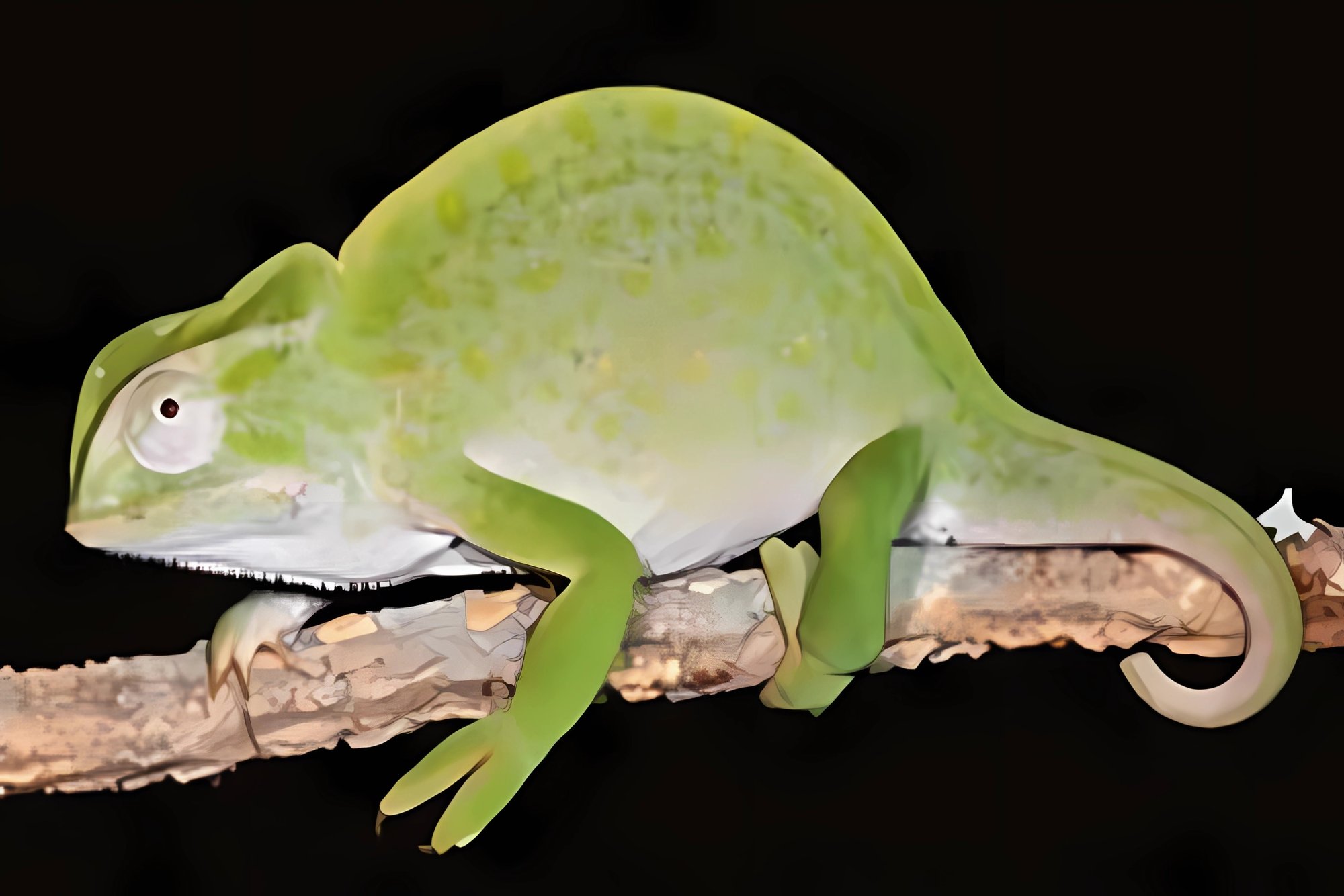 Anchietas Chamäleon (Chamaeleo anchietae), typisches Aussehen der Art